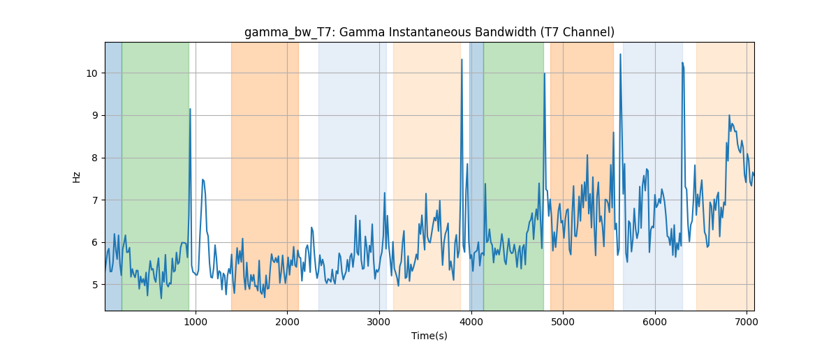 gamma_bw_T7: Gamma Instantaneous Bandwidth (T7 Channel)