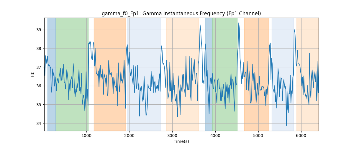 gamma_f0_Fp1: Gamma Instantaneous Frequency (Fp1 Channel)