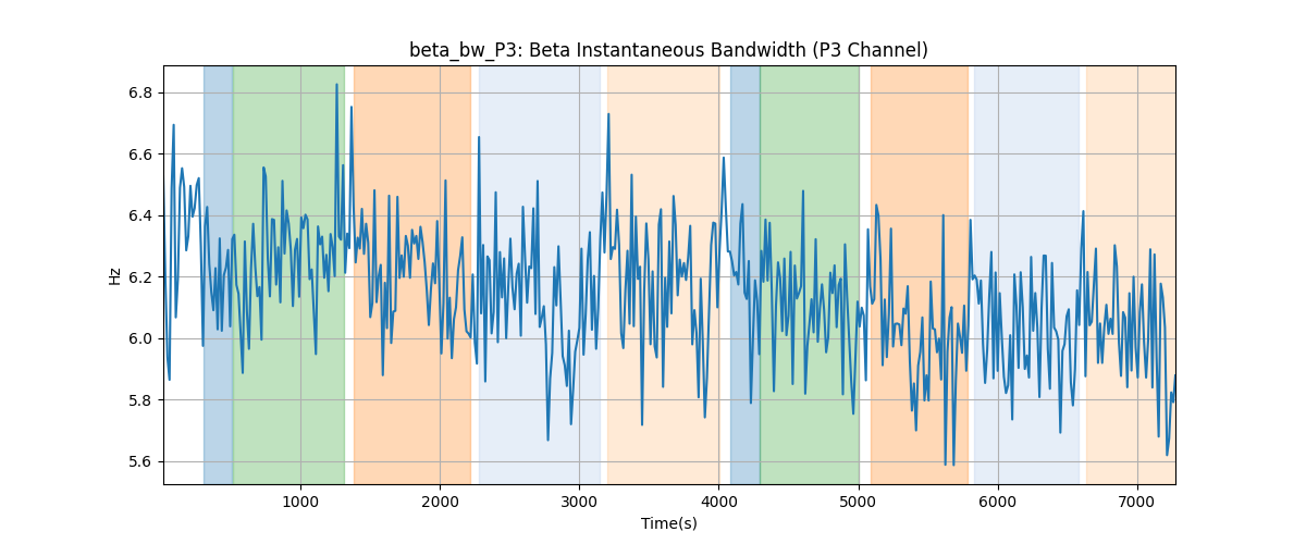 beta_bw_P3: Beta Instantaneous Bandwidth (P3 Channel)