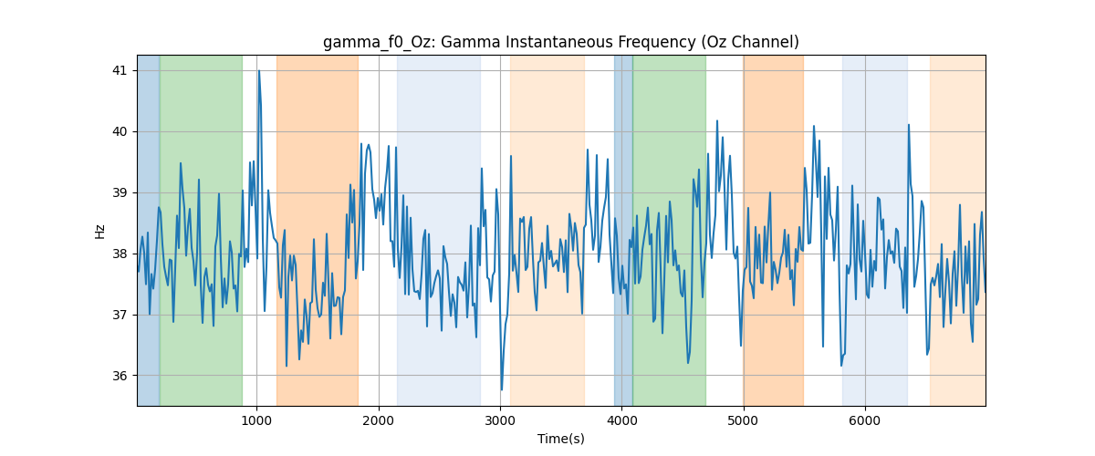 gamma_f0_Oz: Gamma Instantaneous Frequency (Oz Channel)