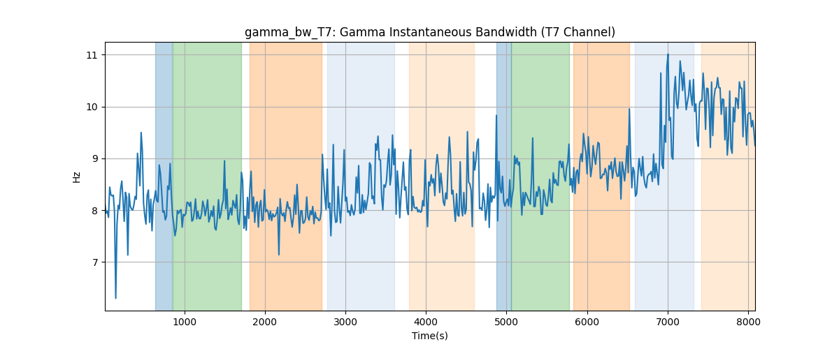 gamma_bw_T7: Gamma Instantaneous Bandwidth (T7 Channel)