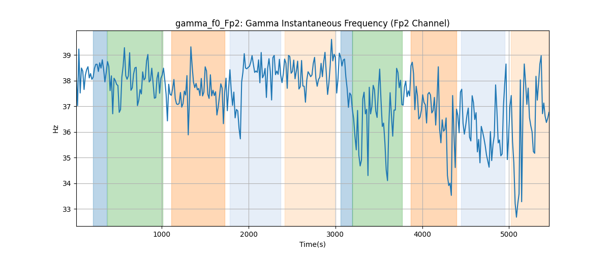 gamma_f0_Fp2: Gamma Instantaneous Frequency (Fp2 Channel)