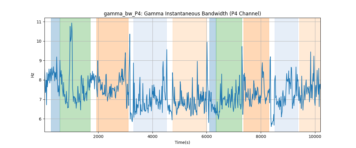 gamma_bw_P4: Gamma Instantaneous Bandwidth (P4 Channel)