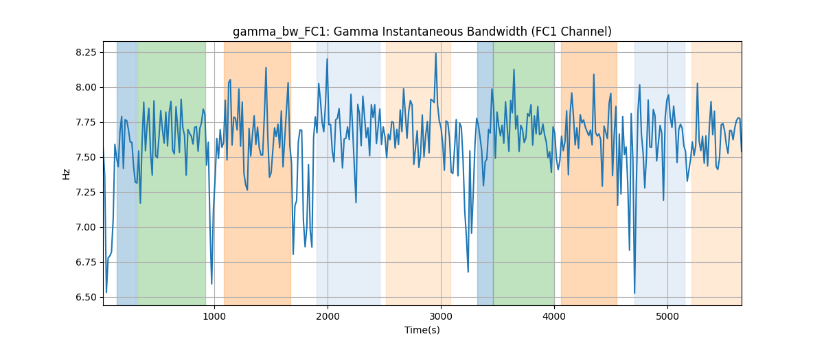 gamma_bw_FC1: Gamma Instantaneous Bandwidth (FC1 Channel)