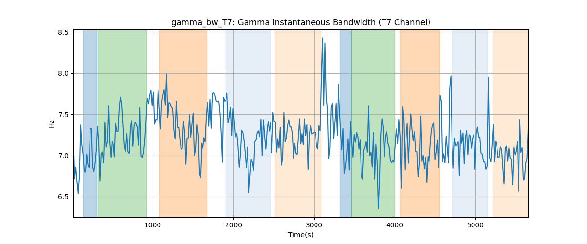 gamma_bw_T7: Gamma Instantaneous Bandwidth (T7 Channel)