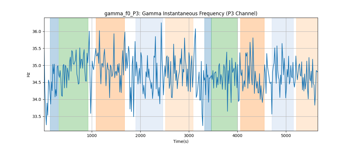 gamma_f0_P3: Gamma Instantaneous Frequency (P3 Channel)